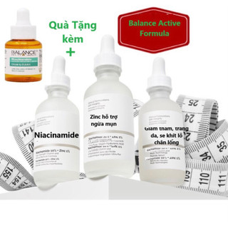  Serum ngừa mụn giảm thâm và làm sáng da Balance Niacinamide 10% Zinc 1% 30ml chai 