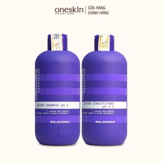  Dầu gội xả tím khử vàng Elgon Colorcare Silver Shampoo 300ML 