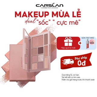  Bảng Phấn Mắt CARSLAN 10 Màu đa Chức Năng Phấn bắt sáng Tạo khối Phấn má hồng 12g 