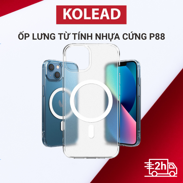 [Chống ố] Ốp điện thoại trong suốt KOLEAD P88 nhựa cứng bảo vệ điện thoại iphone xsmax 11 12 13 14 1