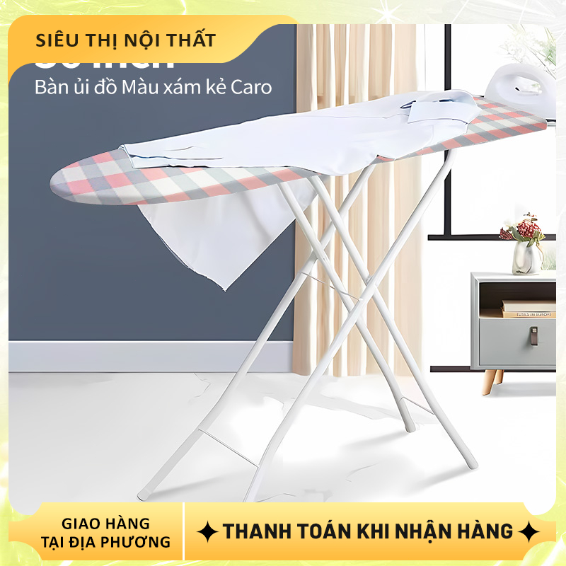 Bàn Ủi Gấp Gọn Thông Minh Tiện Lợi  Nhỏ Gọn, Thiết Kế Kiểu Dáng Chữ X Chắc Chắn, Khung Kim Loại