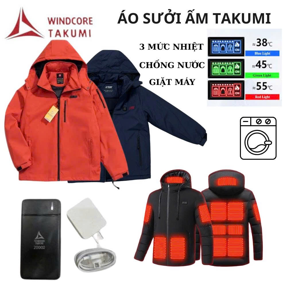 Áo Sưởi Ấm Nhật Bản , Bộ Áo Sưởi Ấm CHẠY PIN Mẫu 2025 BẢO HÀNH 1 NĂM