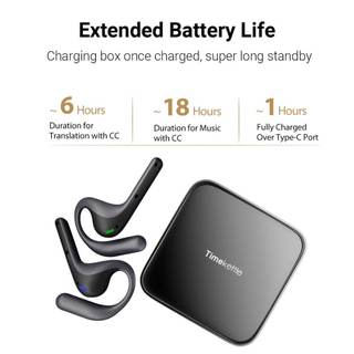 Timekettle dịch Tai nghe W4 Pro - 3 Giây 42 Ngôn Ngữ 93 thông minh dịch ngoại tuyến hàng chính hãng