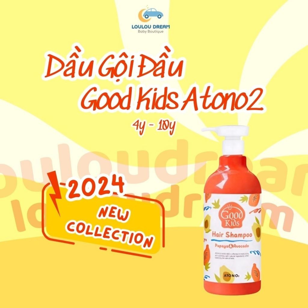 Dầu gội Atono2 dưỡng mềm tóc Good Kids Atono2 Hàn Quốc cho bé từ 4-10 tuổi 500gr