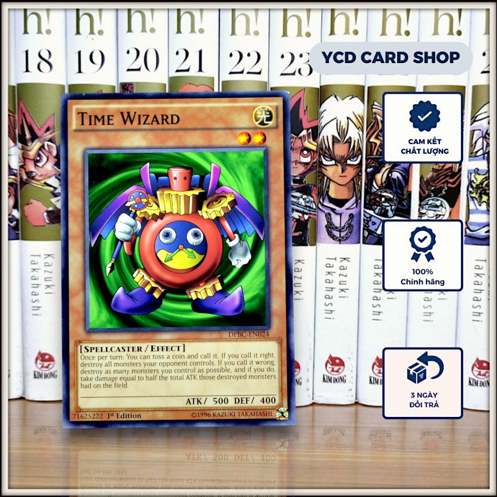 [YCDcardgame] Thẻ bài yugioh chính hãng Time Wizard – Common