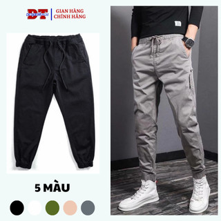  Quần Jogger Kaki Ống Bó Thun Khóa Zip ,Quan tây nam nữ đi học chơi vải mềm thoải mái có túi rộng K1 