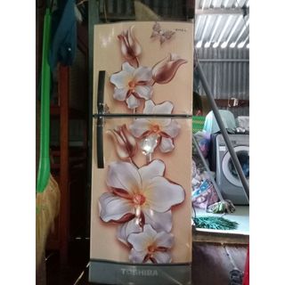 Miếng dán tủ lạnh hình HOA VÀNG 3D