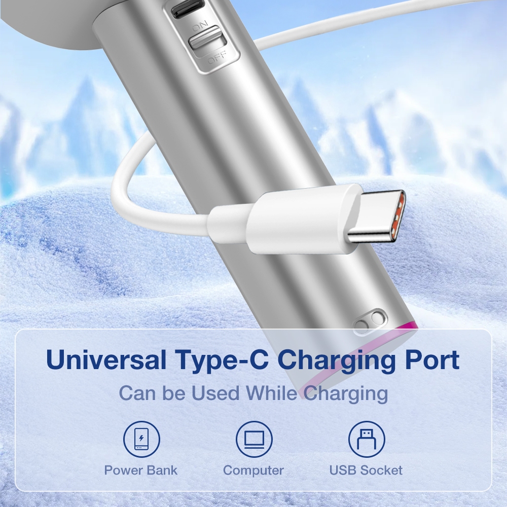 Jamay F7 Quạt tích điện mini 6000mAh 15Giờ - Màn hình LED - Quạt turbo - Mùa hè mát mẻ | BigBuy360 - bigbuy360.vn
