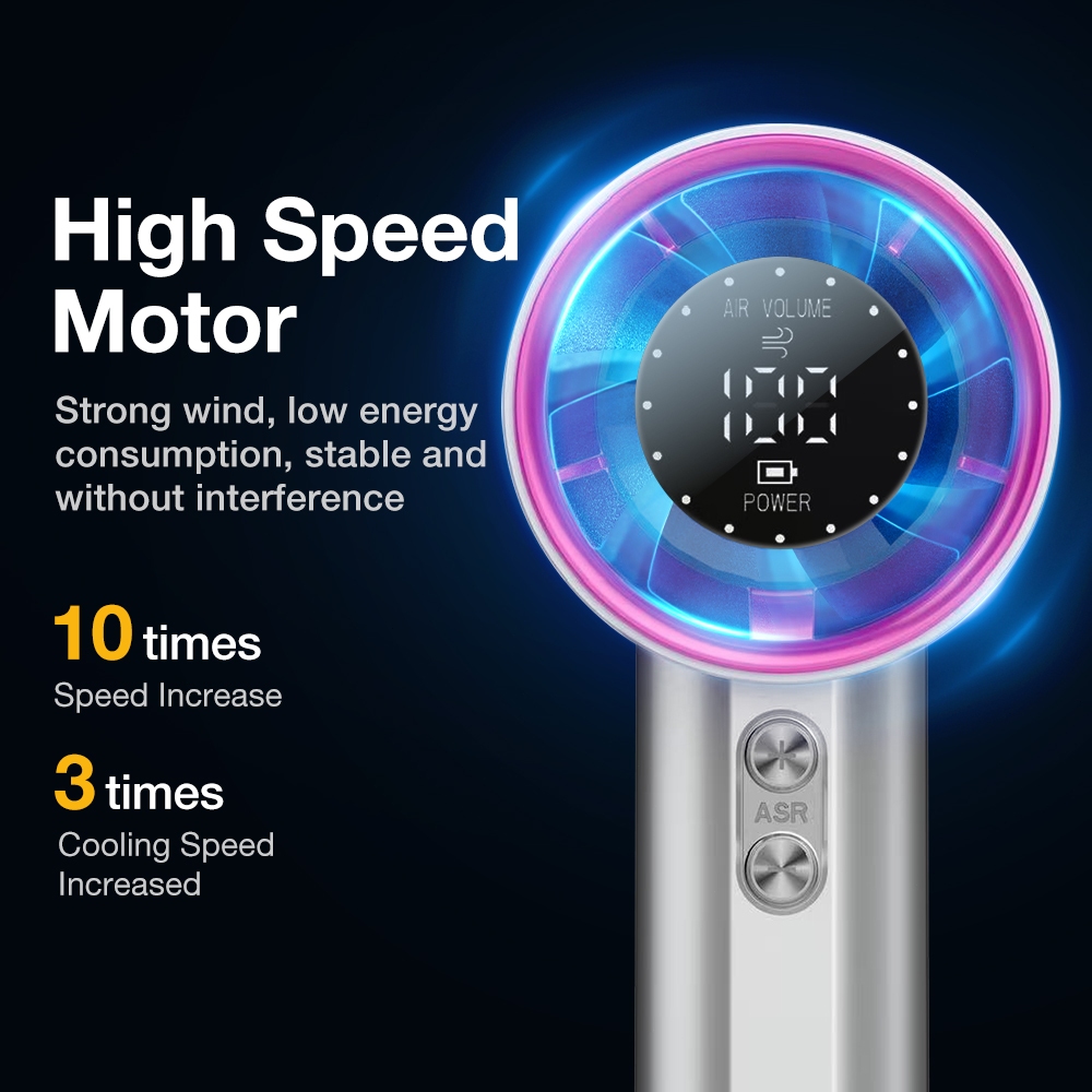Jamay F7 Quạt tích điện mini 6000mAh 15Giờ - Màn hình LED - Quạt turbo - Mùa hè mát mẻ | BigBuy360 - bigbuy360.vn