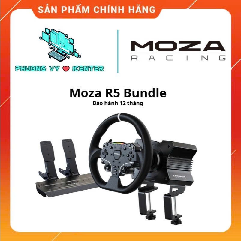Bộ Vô Lăng Đua Xe MOZA PC R3 Bundle /R5 Bundle /R5 Truck Bundle Chính Hãng | Bộ Vô Lăng Direct Drive