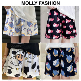 Quần đùi nam nữ hoạt hình Bigsize 38-65kg BST01 Có Túi, mặc nhà/đi biển/nhóm đi chơi Molly Fashion