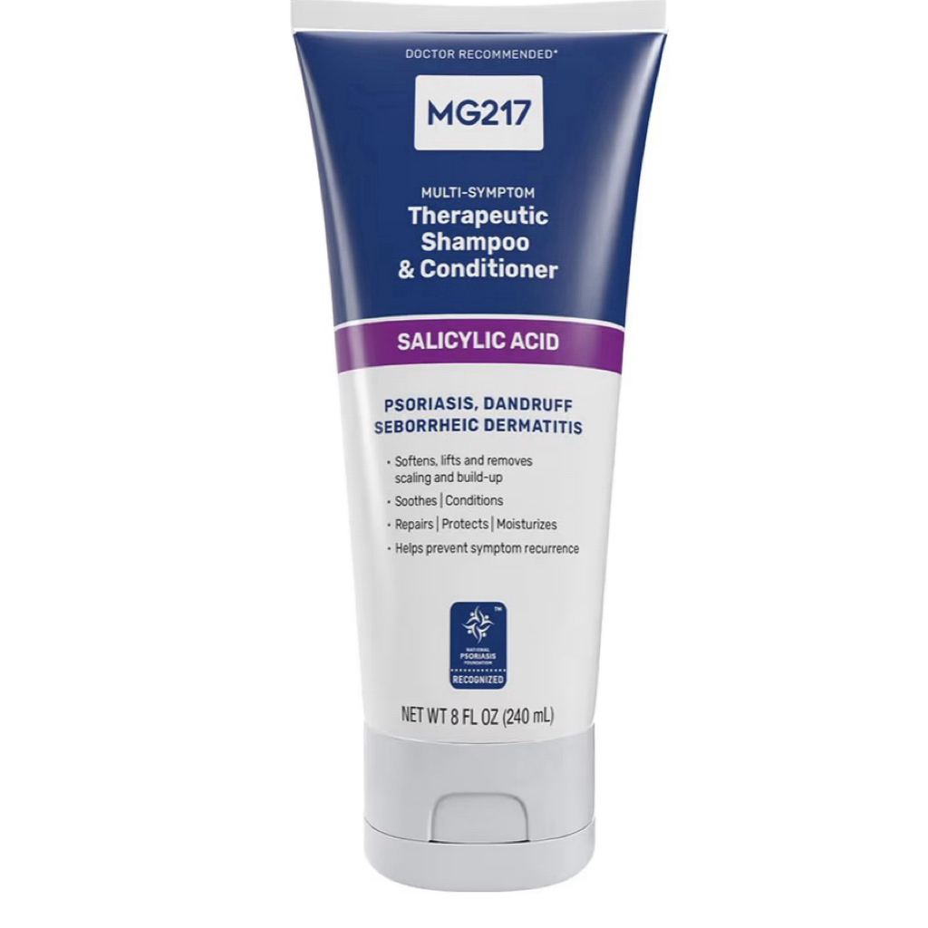 Dầu gội + dầu xả  2 trong 1 cho  gàu , vẩy nến MG217 làm mềm, nâng, loại bỏ vảy240ml