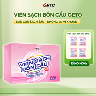 Viên sạch bồn cầu Geto viên thả bồn cầu sạch khuẩn, tẩy sạch mảng bám khử mùi diệt vi khuẩn toilet