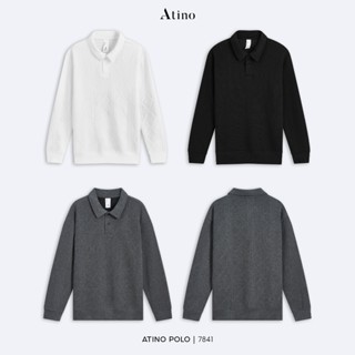  Áo Nỉ Polo Nam ATINO Vải Dập Vân Premium thoải mái 3.7841 