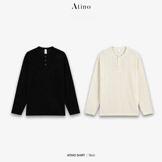  Áo Nỉ Cổ Cúc ATINO Vải Nhung Dập Vân Nổi 3.7845 