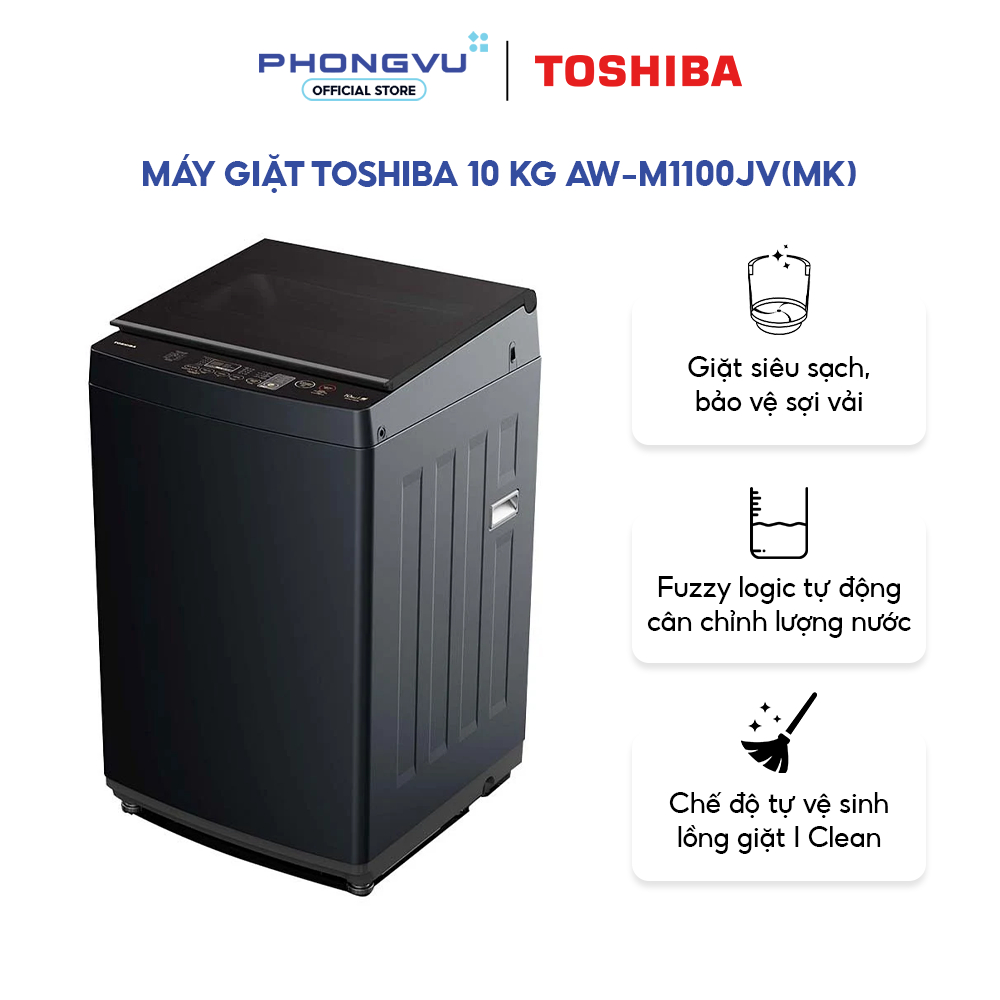 Máy giặt Toshiba 10 Kg AW-M1100JV(MK) - Bảo hành 12 tháng