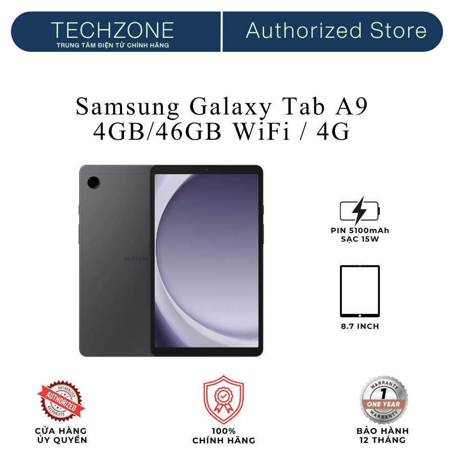 Máy tính bảng Samsung Galaxy Tab A9 WiFi/4G 4GB/64GB
