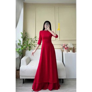 Áo Dài Truyền Thống Lụa Mỹ Trơn Hiểu Khanh C22 Dáng Truyền Thống Co Gianx Dễ Mặc Lụa Loại 1 Mặc Đẹp