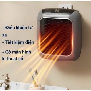 Máy sưởi mini gắn tuwownngf nàm hình kỹ thuật số tiết  kiệm điện sưởi ấm phòng tiện lợi cho mùa đông
