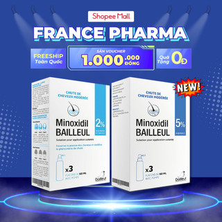  Xịt Mọc Tóc Minoxidil Bailleul 2% 5% Pháp Giảm Rụng Tóc Và Kích Thích Mọc Tóc Từ France Pharma 