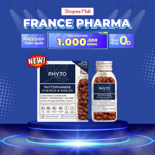 Viên Uống Hỗ Trợ Mọc Tóc PHYTO Phanere Pháp Bổ Sung Biotin Cho Tóc Móng Chắc Khỏe Hộp 120v Từ France Pharma 