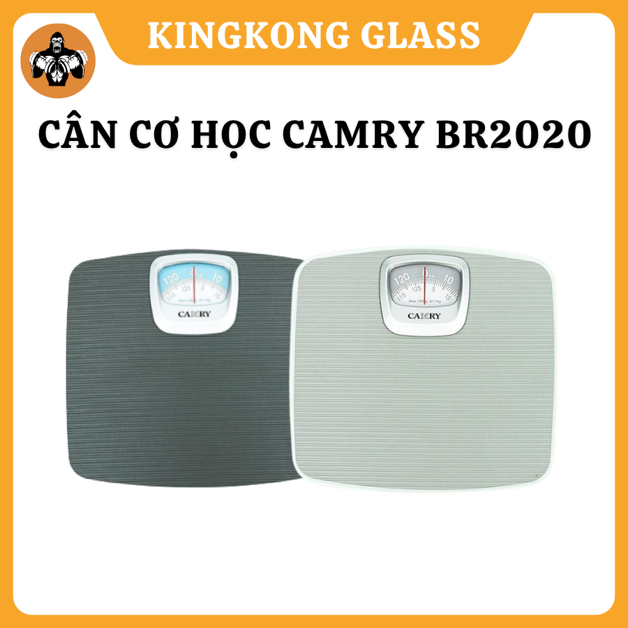 Cân cơ học CAMRY BR2020 cao cấp, cân cơ lò xo không dùng pin thiết kế chống trơn trượt trọng lượng tối đa 130kg