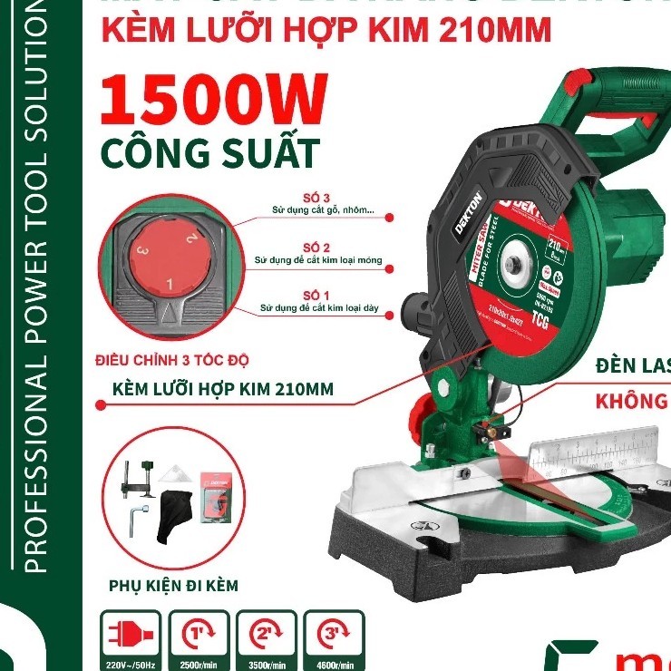 Máy cắt đa năng Dekton M21-CN210Plus - dùng pin21V - không chổi than - điều chỉnh 3 tốc độ