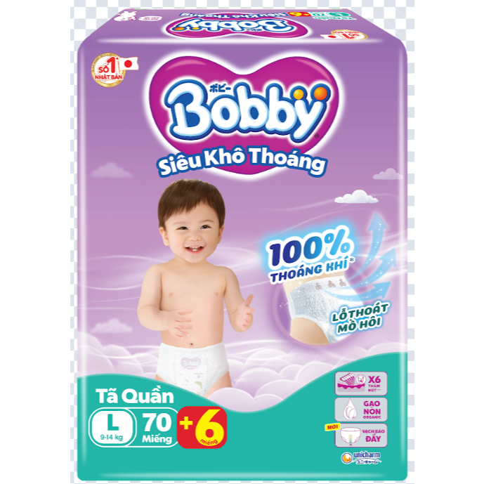 BỈM/TÃ QUẦN BOBBY M70-L70-XL66-XXL60