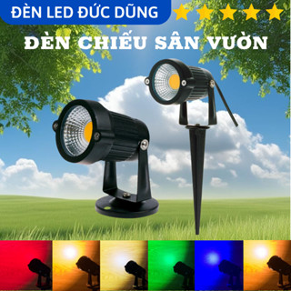  ĐÈN LED RỌI CỎ ĐIỆN COB 5W Sân vườn đèn rọi gốc cây đèn trang trí tiểu cảnh - Chân ghim chân ngồi chống nước 