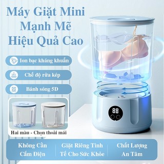 Máy giặt mini di động không dây Chuyên dụng để giặt quần lót và tất ​Pin dung lượng 3000mAh ​Hai chế độ vận hành​