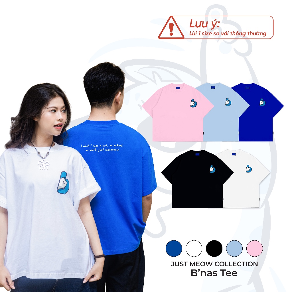Áo Thun Boxy Nam Nữ Local Brand Cotton 100% Boxy Tee B’Meowmate [JM10