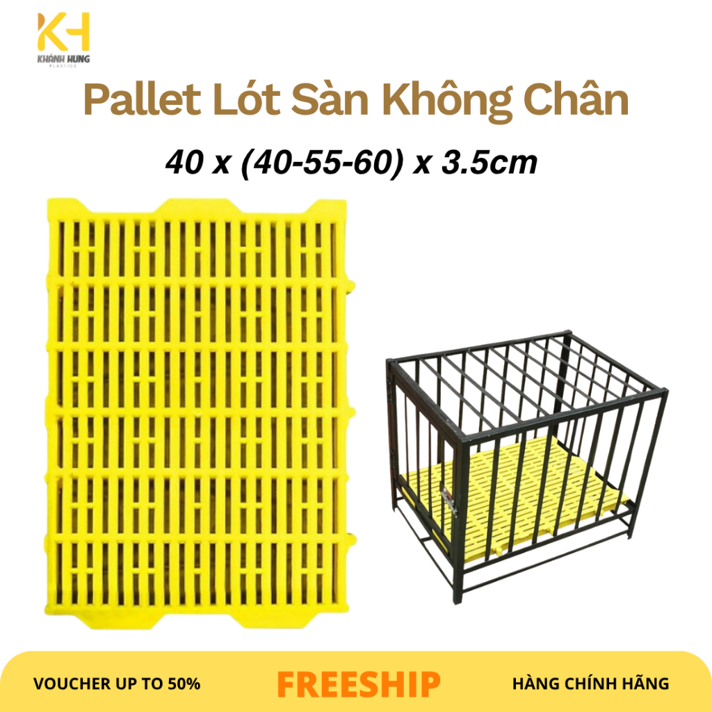 [Xả Kho Giá Rẻ] Tấm Pallet Sàn Nhựa Lót Chuồng Heo, Gà, Vịt, Chó Mèo – Ghép Nối Chắc Chắn, Bền Đẹp