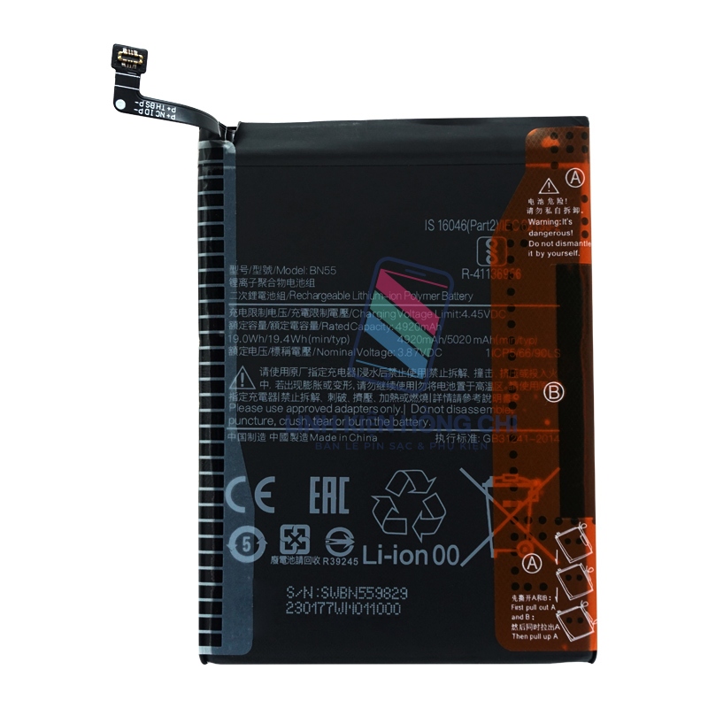 Pin điện thoại Xiaomi Redmi Note 9s M2003J6A1G BN55 5020mAh Zin