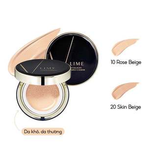 Phấn Nước LIME Real Cover Pink Cushion/V Collagen Ample Cushion SPF 50+/PA+++ 20g