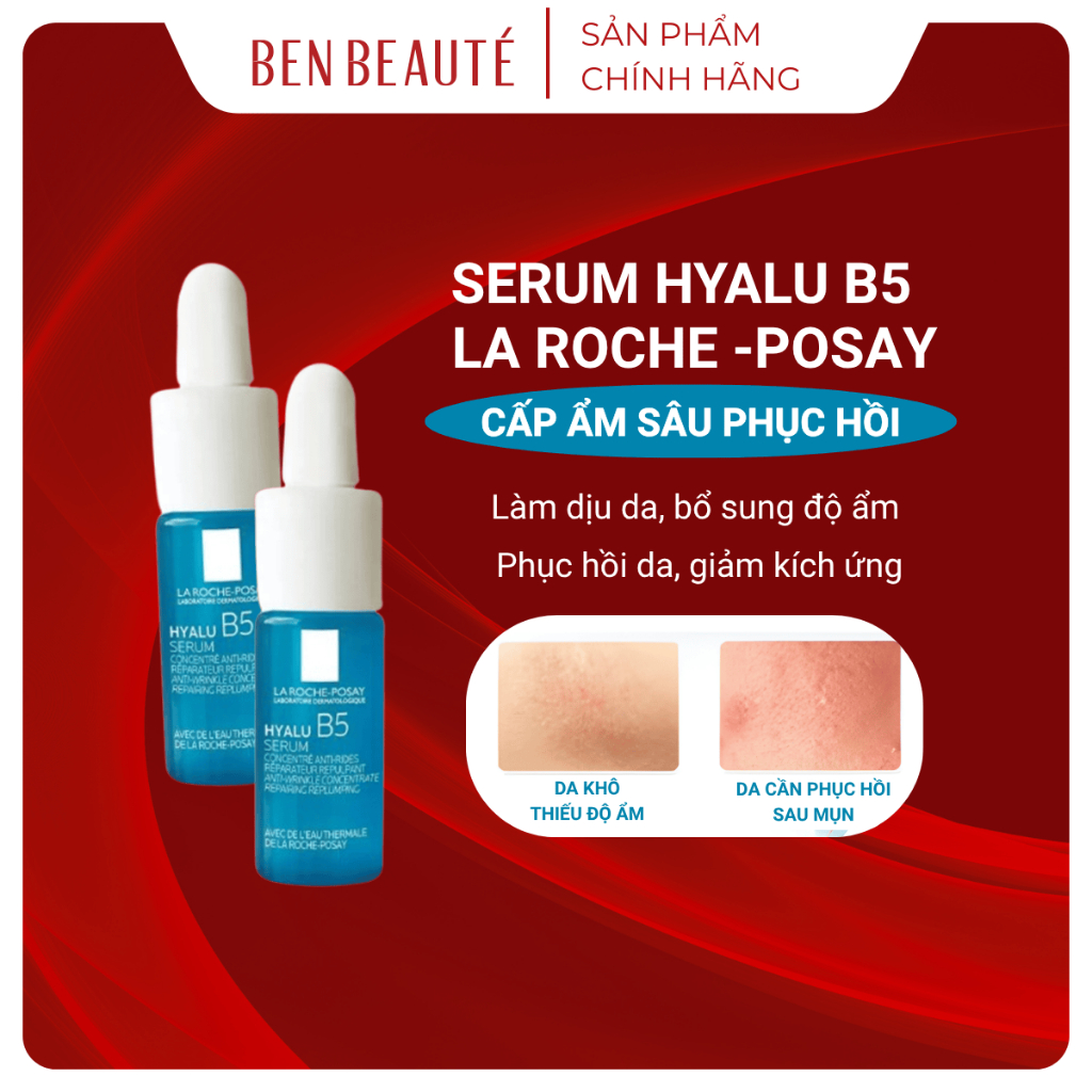 Serum La Roche-Posay Hyalu B5 Phục Hồi, Cấp Ẩm Da 10ml