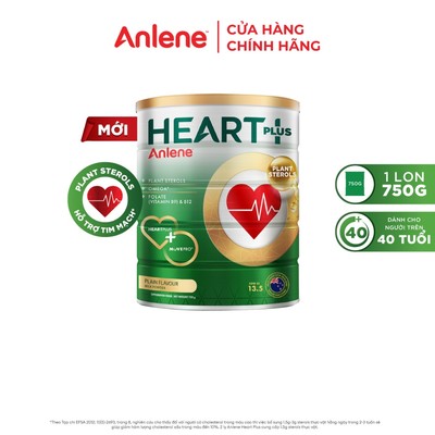 [Deal độc quyền Hannah Olala] Sữa bột Anlene Heart Plus với dưỡng chất chăm sóc sức khỏe tim mạch 750g/lon