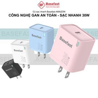  Củ sạc nhanh 30W Basefast cục sạc chống quá tải nhiệt siêu bền dùng cho ip samsung oppo xiaomi ... 
