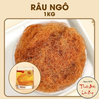 Râu ngô khô 1kg, râu bắp, dâu ngô khô, dùng nấu nước sâm, thanh nhiệt, giải khát, mát gan, lợi tiểu