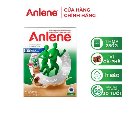 [GIFT] Combo 2 Sữa Bột Anlene Hương Cà Phê ( 280g/ hộp )