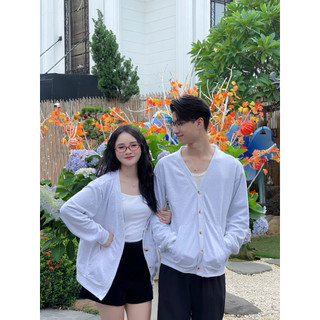   Tặng set vòng tay chỉ đỏ xinh  Set đôi nam nữ cardigan xám mặc đôi siêu xinh 