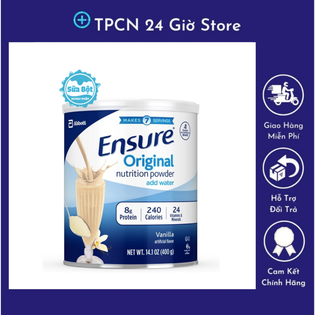 Sữa Ensure Mỹ Hương Vani - Sữa Ensure Original ( lon 400g )