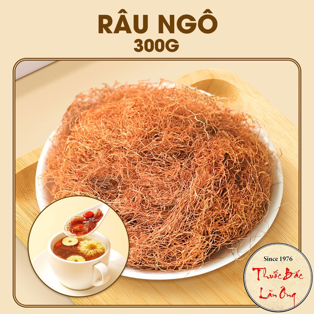 Râu ngô khô 300g, râu bắp, dâu ngô khô, dùng nấu nước sâm, thanh nhiệt, giải khát, mát gan, lợi tiểu