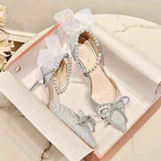  Giày cao gót C200 Giày C50 8cm chất nhũ bling xinh xắn 