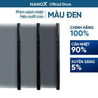  Phim cách nhiệt dán cửa kính chống chói màu đen màu tối NanoX 