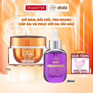  Combo Kem Nám Tàn Nhang Đồi Mồi akala 30g và Serum Giảm Nám Phục Hồi Cấp Ẩm akala 30ml 