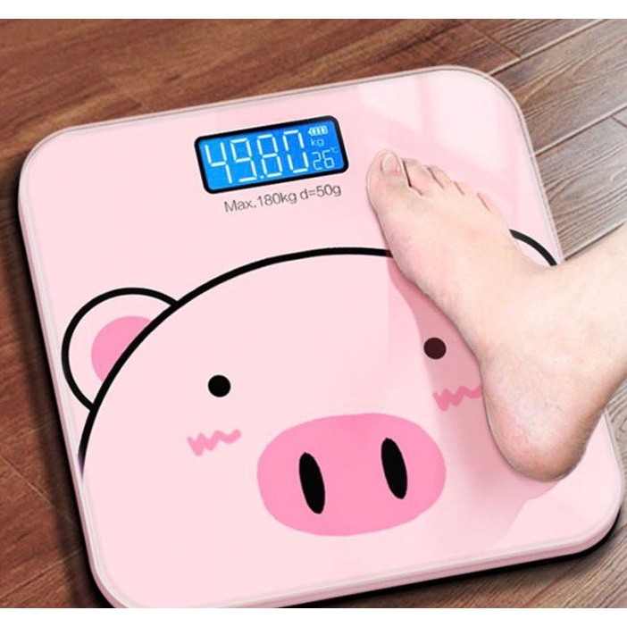 Cân sức khỏe con heo hồng