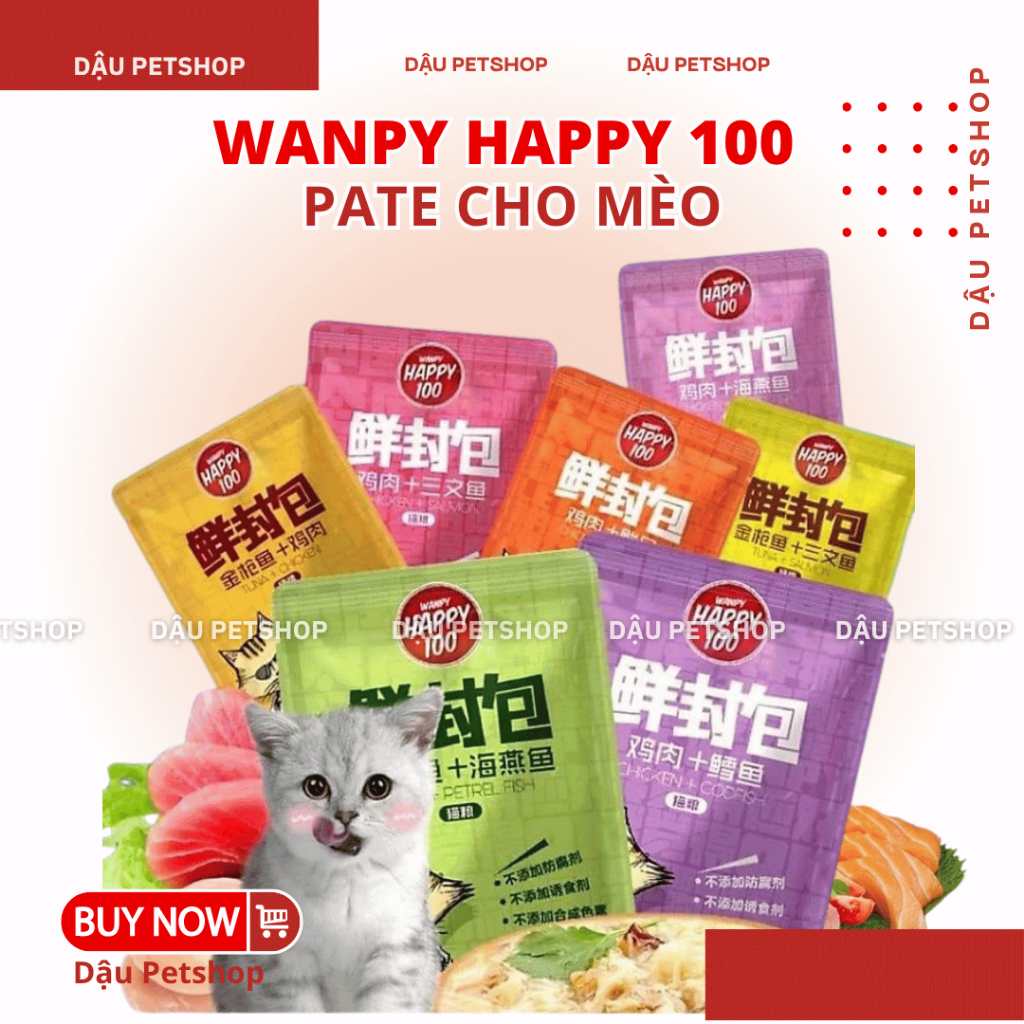 Pate Wanpy Happy 100 cho mèo
