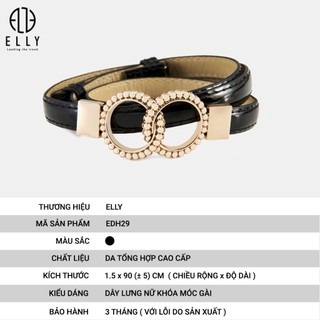 [Deal sang chảnh]  Dây lưng nữ thời trang cao cấp ELLY – EDH29