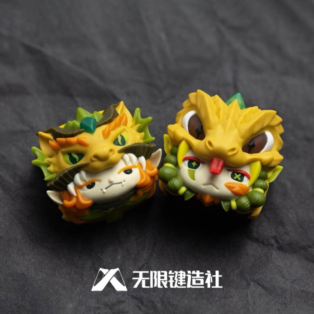 Keycap Artisan 12 con giáp - Keycap tết - Epoxy | Custoom keycap | Keyboard Studio