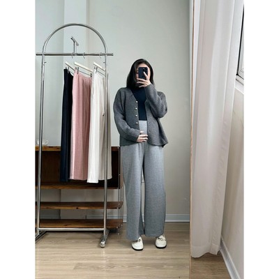 Quần bầu thu đông CICI Pants chất len hàn cao cấp co giãn tốt, có đáp bụng mềm mại nâng đỡ by L'amme